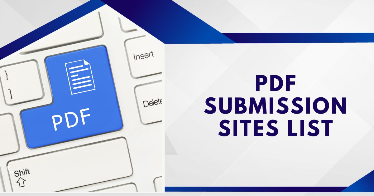 Best PDF Submission Sites List