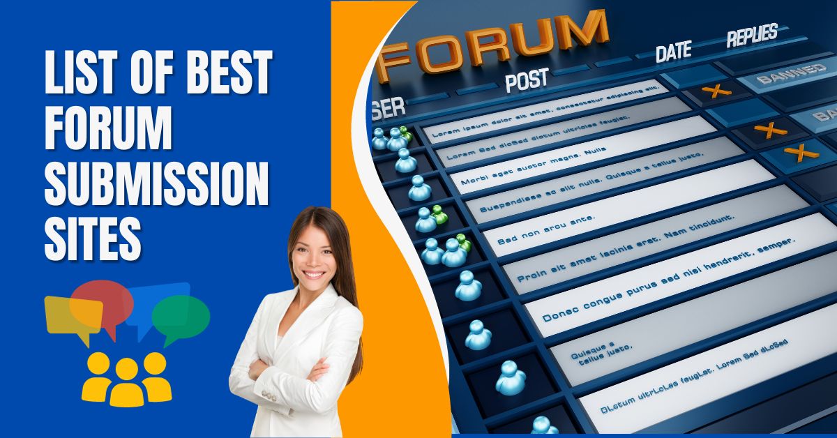 List of Best Forum Submission Sites Forum Posting Sites